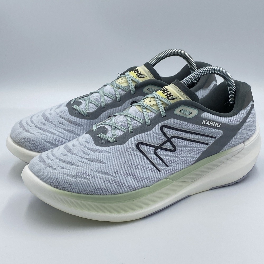 Karhu Fusion 4.0 Ortix HiVo Women's Running Shoes Sz 10 Gray Light Green F201809